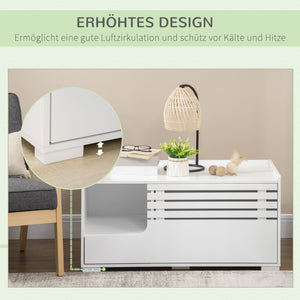 Katzenschrank mit Magnettür praktisch und stilvoll Weiss