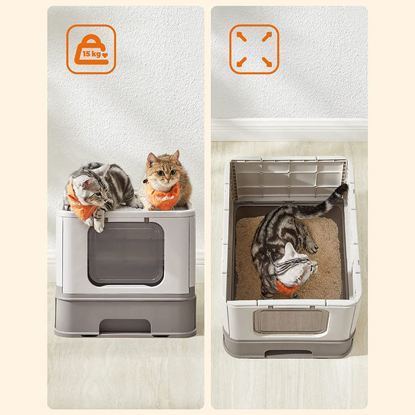 Katzentoilette geschlossen Grau