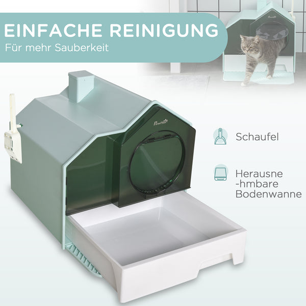 Katzentoilette Haubentoilette 5kg 47x45x42cm Hellblau