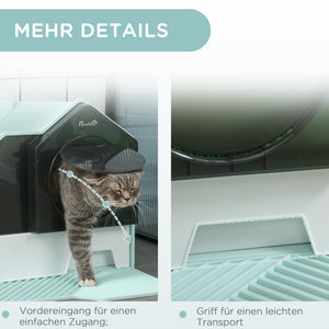 Katzentoilette Haubentoilette 5kg 47x45x42cm Hellblau