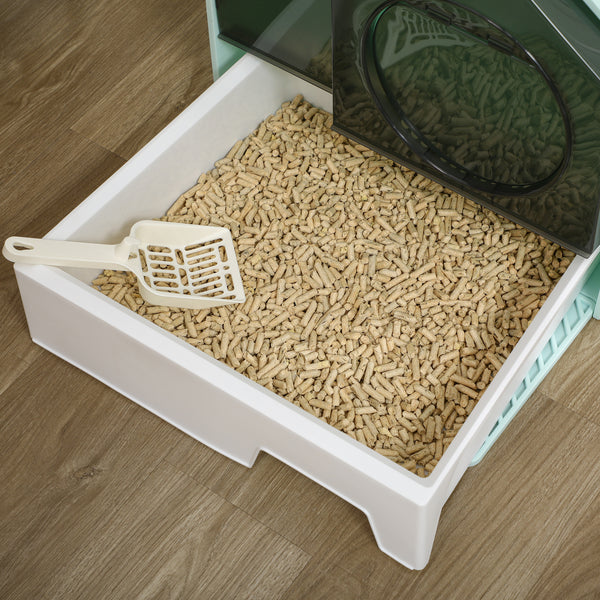 Katzentoilette Haubentoilette 5kg 47x45x42cm Hellblau