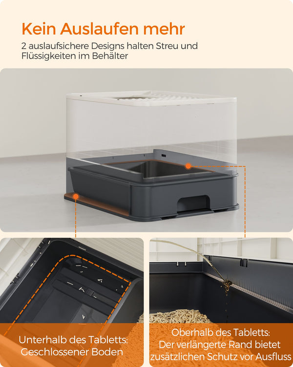 Katzentoilette Katzenklo geschlossen Beige
