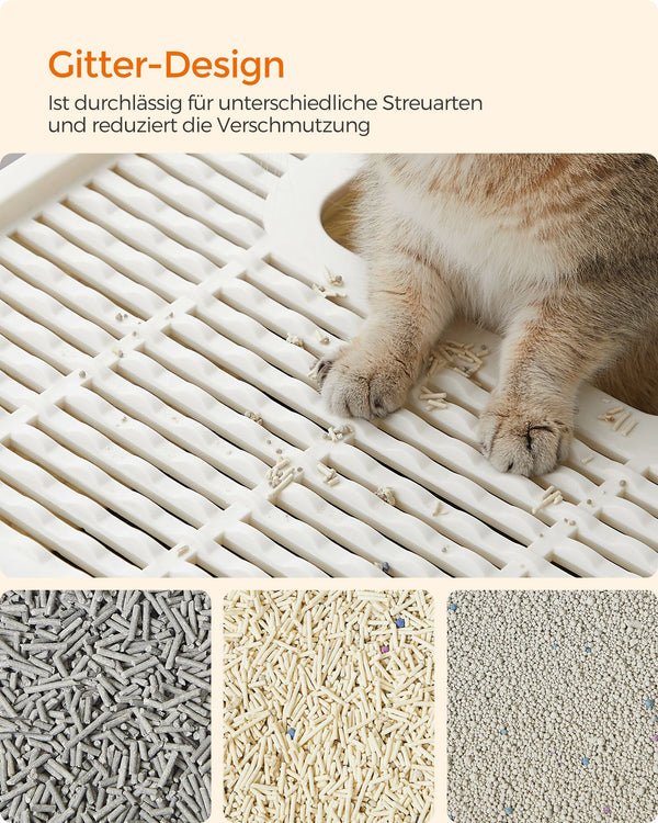 Katzentoilette Katzenklo geschlossen Beige