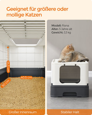 Katzentoilette Katzenklo geschlossen Beige
