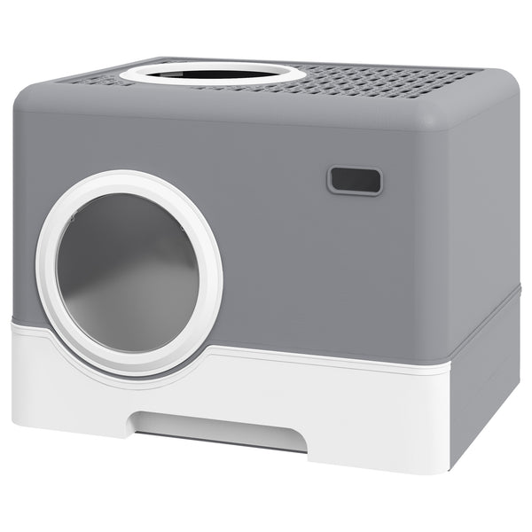 Katzentoilette Kunststoff bis 4kg 52x41x38.5cm Grau