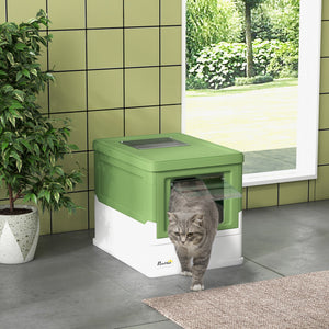 Katzentoilette mit Schaufel 47.5x35.5x36.7cm Grau