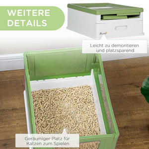 Katzentoilette mit Schaufel 47.5x35.5x36.7cm Grau