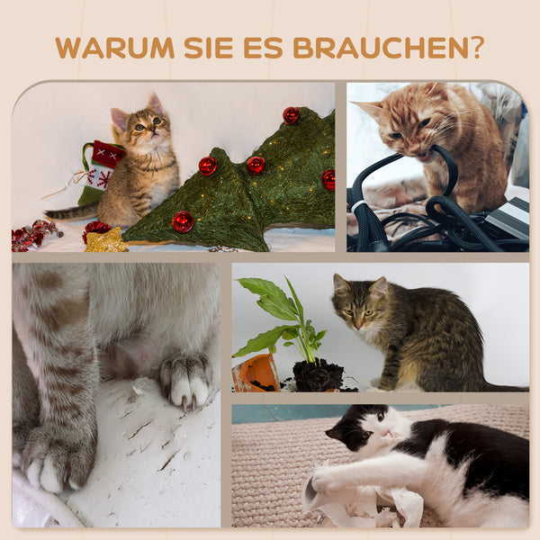 Katzentreppe zur Wandmontage für Katzen bis 5kg beige