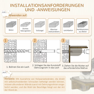 Katzentreppen Kletterwand Katzenmöbel Sisal 8-teilig Braun