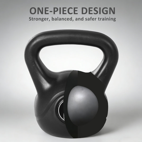 Kettlebell Kugelhantel für Anfänger 8kg schwarz
