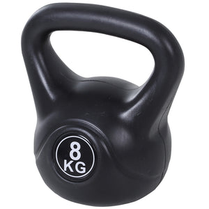 Kettlebell Kugelhantel für Anfänger 8kg schwarz