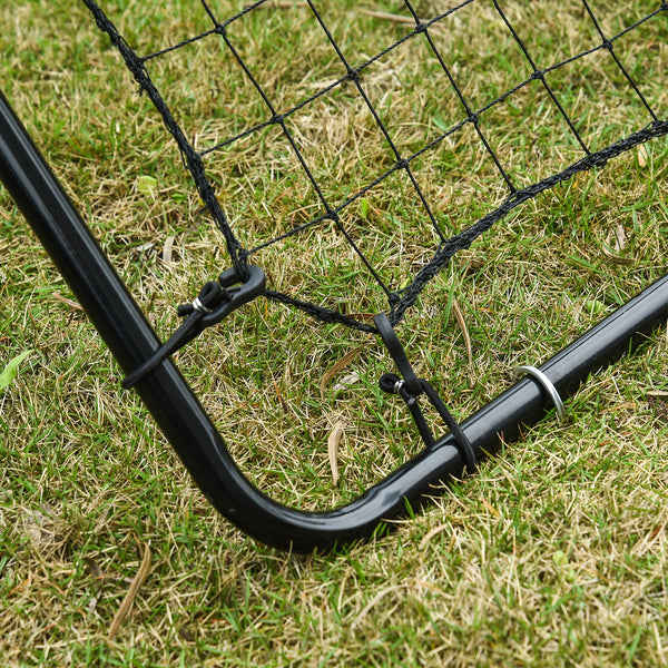 Kickback Rebounder Tor Stahl 75x126cm Schwarz