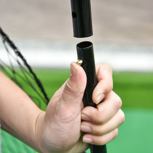 Kickback Rebounder Tor Stahl 75x126cm Schwarz