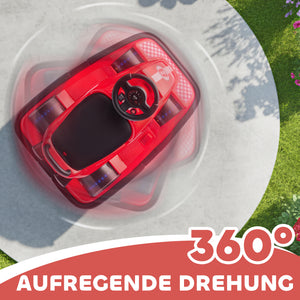 Kinder Autoscooter drehbar mit LED und Musik 360° 3-8 Jahre rot
