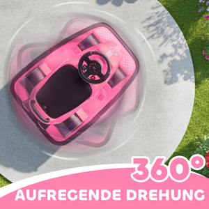 Kinder Autoscooter 360° drehbar mit LED und Musik 3-8 Jahre rosa