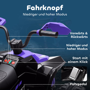 Kinder Elektro Quad mit Musik Licht und 4 Rädern 3-8 Jahre