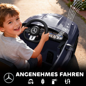 Kinder Elektroauto 12V mit Fernbedienung LED und Musik grau