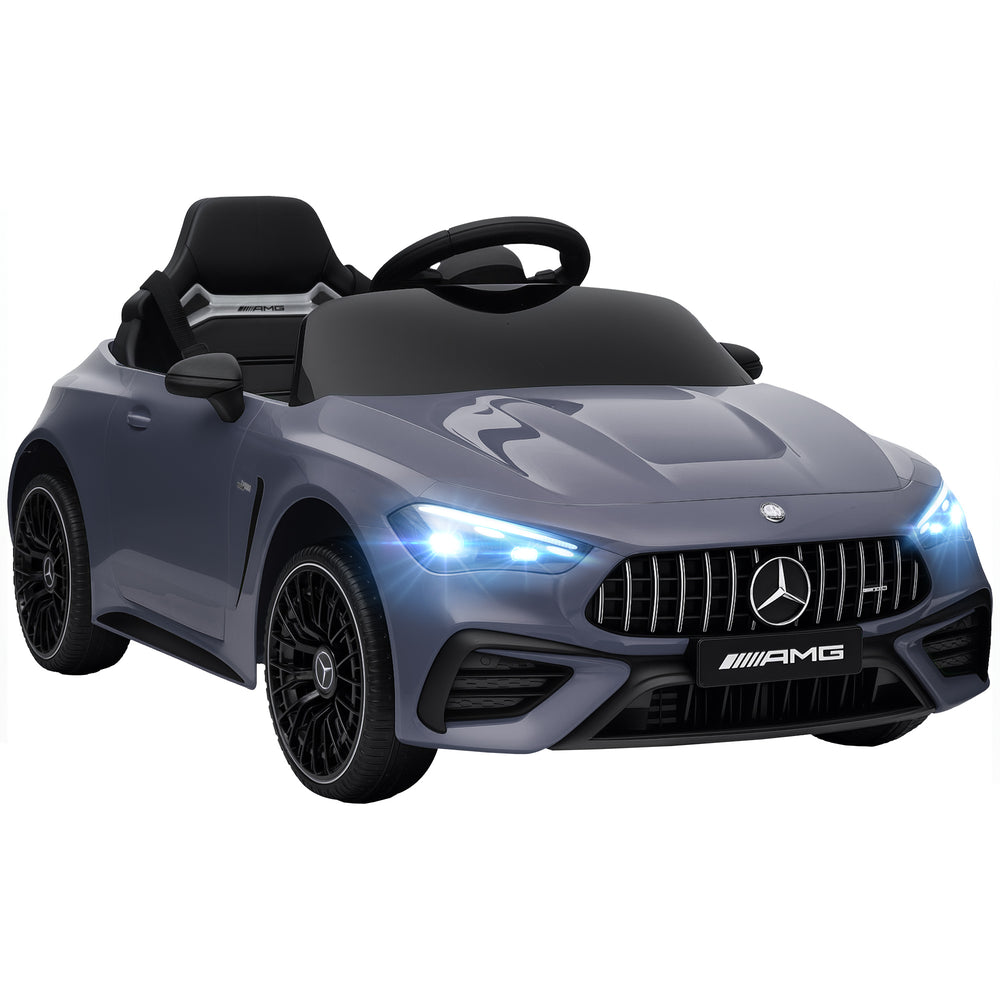 Kinder Elektroauto 12V mit Fernbedienung LED und Musik grau