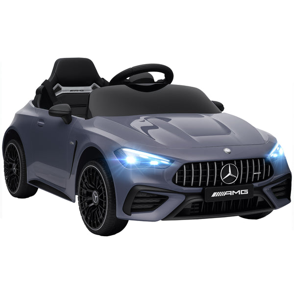 Kinder Elektroauto 12V mit Fernbedienung LED und Musik grau
