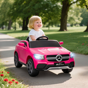 Kinder Elektroauto 12V mit Fernbedienung und LED 3-6 Jahre rosa