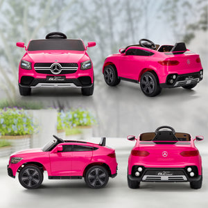 Kinder Elektroauto 12V mit Fernbedienung und LED 3-6 Jahre rosa