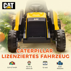 Kinder Elektroauto Baufahrzeug mit Fernbedienung 3-6 Jahre gelb