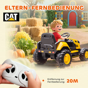 Kinder Elektroauto Baufahrzeug mit Fernbedienung 3-6 Jahre gelb