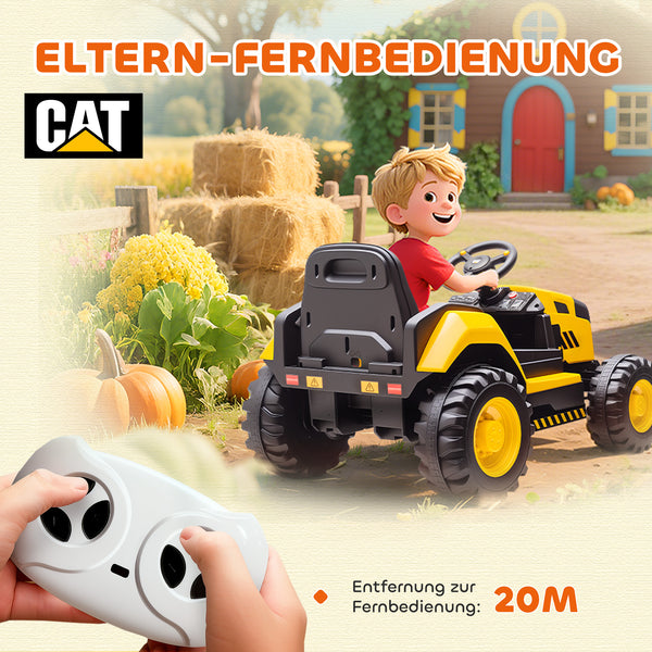 Kinder Elektroauto Baufahrzeug mit Fernbedienung 3-6 Jahre gelb