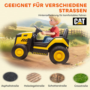 Kinder Elektroauto Baufahrzeug mit Fernbedienung 3-6 Jahre gelb