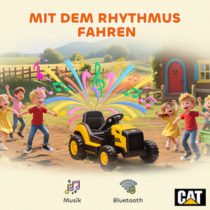 Kinder Elektroauto Baufahrzeug mit Fernbedienung 3-6 Jahre gelb