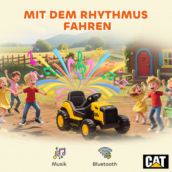 Kinder Elektroauto Baufahrzeug mit Fernbedienung 3-6 Jahre gelb
