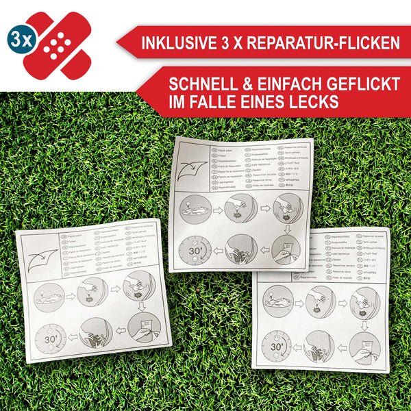 Kinder-Planschbecken mit Rutsche Dschungel-Design 182x62x165?cm