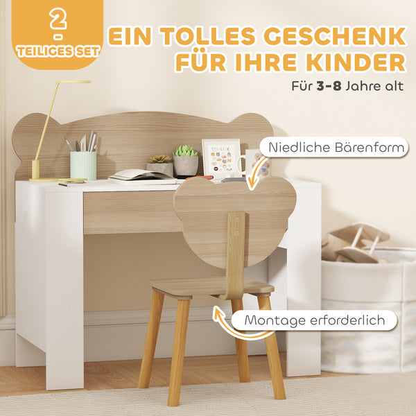 Kinder Schreibtisch mit Stuhl Schublade und Holz 3-8 Jahre