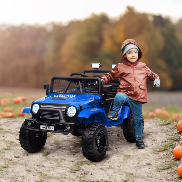 Kinderauto Geländewagen 12V Fernbedienung 3-6 Jahre Blau