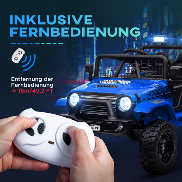 Kinderauto Geländewagen 12V Fernbedienung 3-6 Jahre Blau
