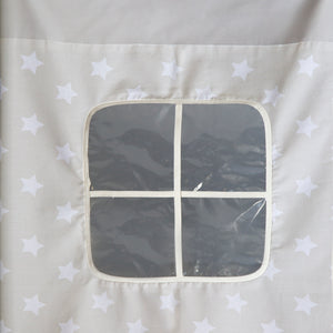 Kinderbett Etagenbett Hochbett 90x200cm aus Holz Weiss-Grau