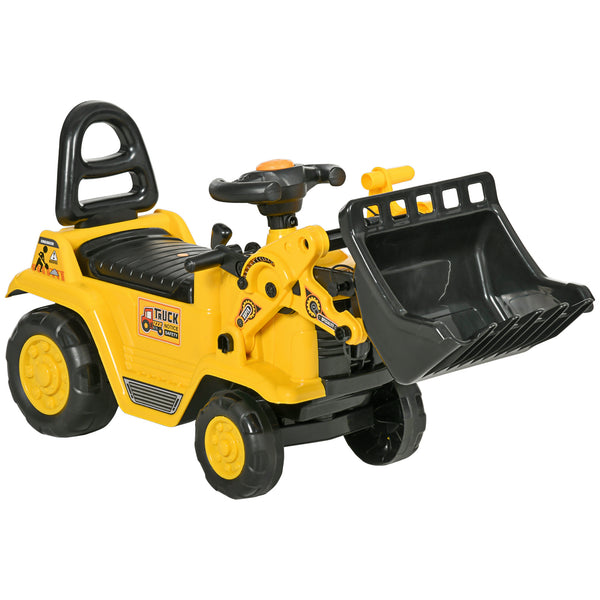 Kinderfahrzeug Rutschauto Kinderbagger mit Hupe & Ablagefach