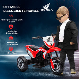 Kindermotorrad Elektro für Kinder mit Sound 18-36 Monate rot