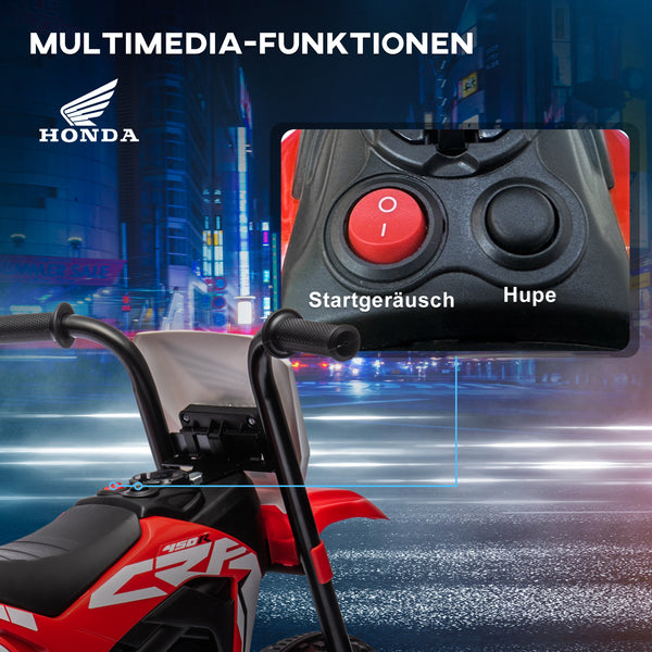 Kindermotorrad Elektro für Kinder mit Sound 18-36 Monate rot
