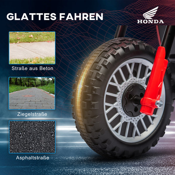 Kindermotorrad Elektro für Kinder mit Sound 18-36 Monate rot