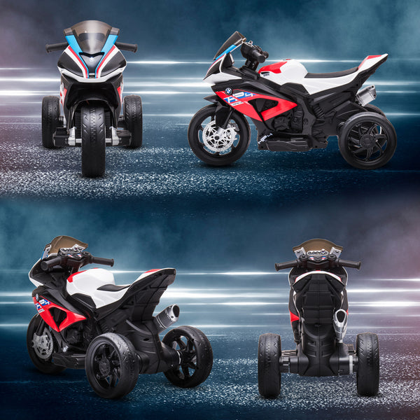 Kindermotorrad Elektromotorrad mit Musikmodi ab 18 Monaten Rot