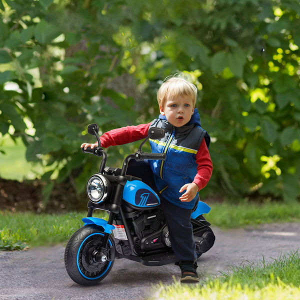 Kindermotorrad Elektromotorrad Stützräder 1.5-3 Jahre 1.5-3 km/h Blau