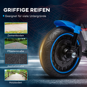 Kindermotorrad Elektromotorrad Stützräder 1.5-3 Jahre 1.5-3 km/h Blau