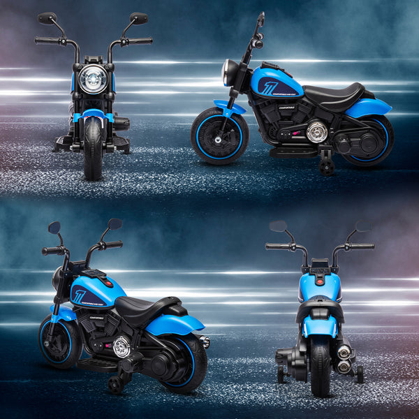Kindermotorrad Elektromotorrad Stützräder 1.5-3 Jahre 1.5-3 km/h Blau