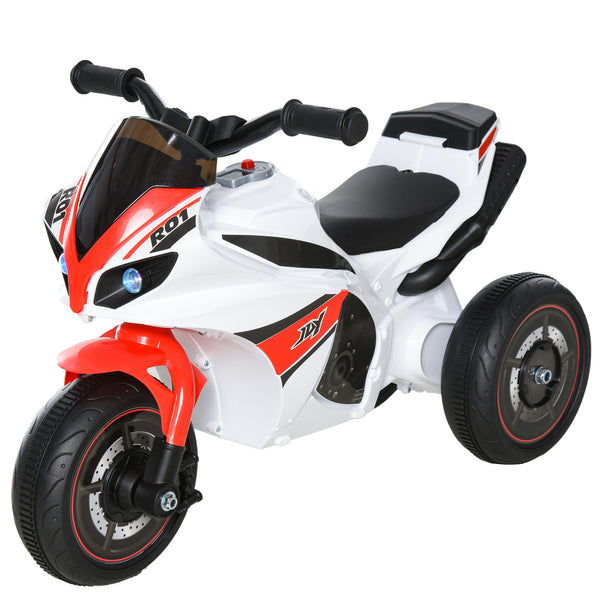 Kindermotorrad Rutscherfahrzeug mit Musik Kleinkinder Weiss