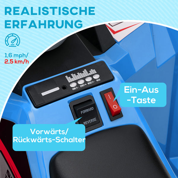 Kinderquad Elektro-Quad 6V 2.5 km/h 1.5-3 Jahre Blau