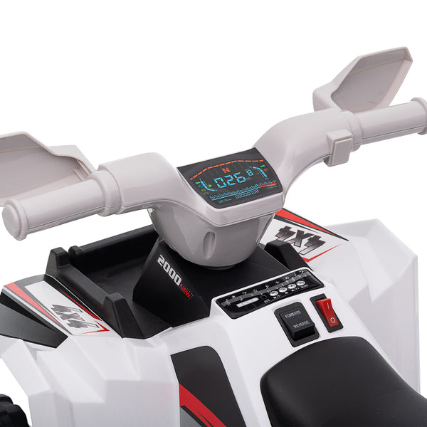 Kinderquad Elektro-Quad 6V 2.5 km/h 1.5-3 Jahre Weiss