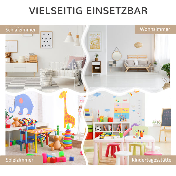 Kinderregal mit Schublade und Fächern für Kinderzimmer grau