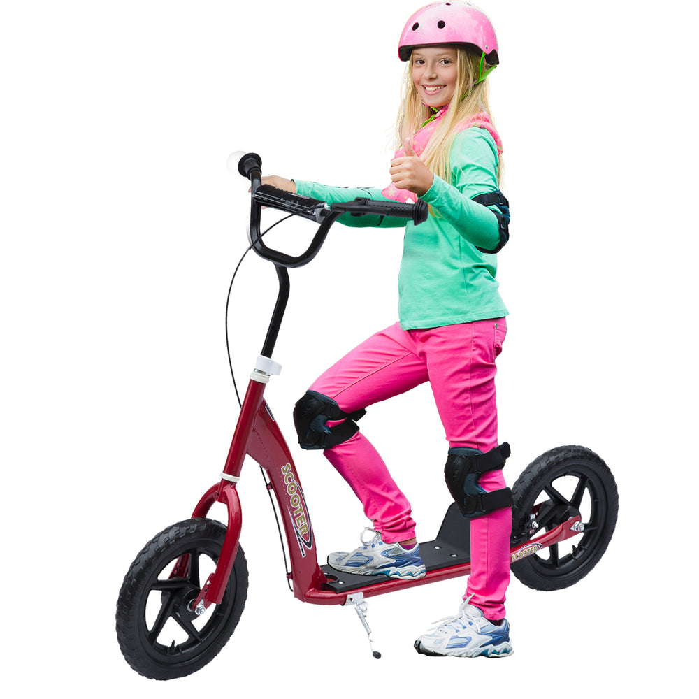 Kinderroller Scooter höhenverstellbar mit Hinterbremse 12 Zoll