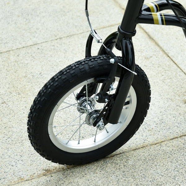 Kinderroller 12 Zoll höhenverstellbar Schwarz